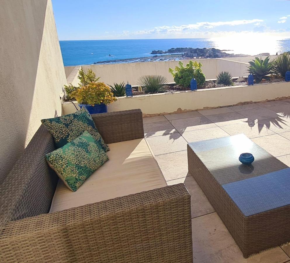 Vue Mer Panoramique - Grande Terrasse Et Piscine Bandol Buitenkant foto