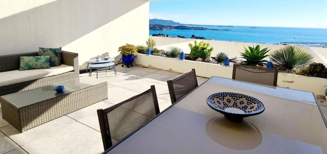Vue Mer Panoramique - Grande Terrasse Et Piscine Bandol Buitenkant foto